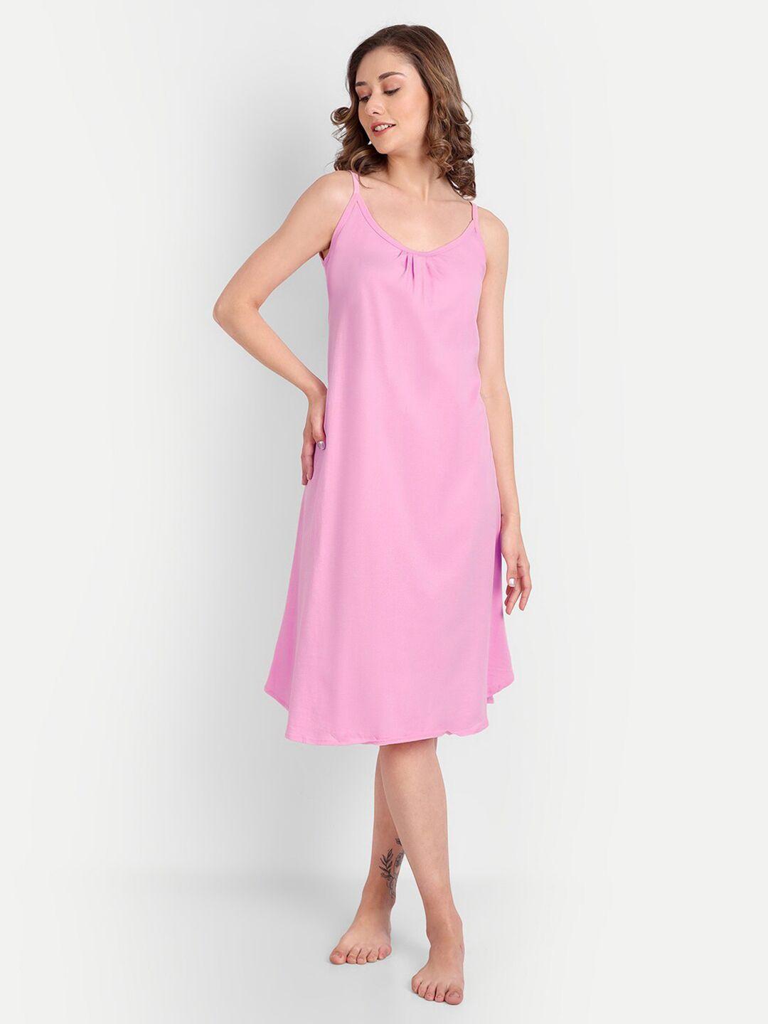 blazon scoop neck cotton midi nightdress