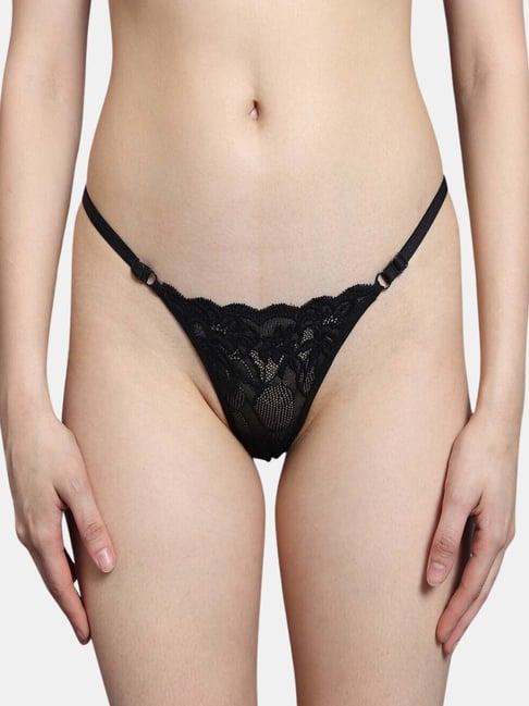 bleeding heart black lace work panty