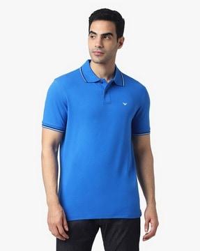 blended regular fit polo t-shirt