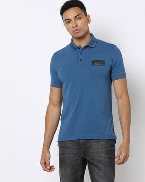 blended regular fit training polo t-shirt