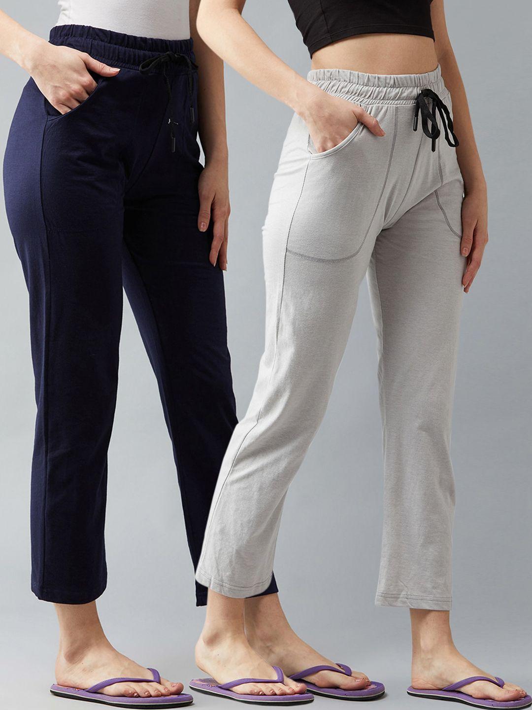 blinkin women pack of 2 solid lounge pants