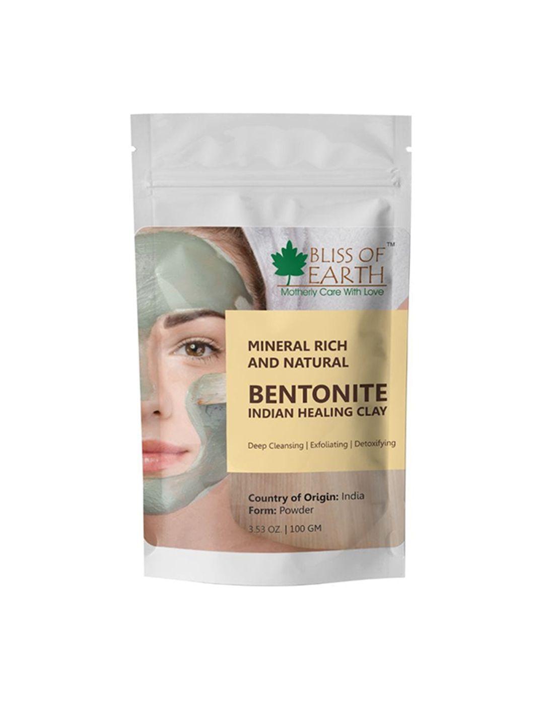 bliss of earth 100% natural bentonie clay 100gm