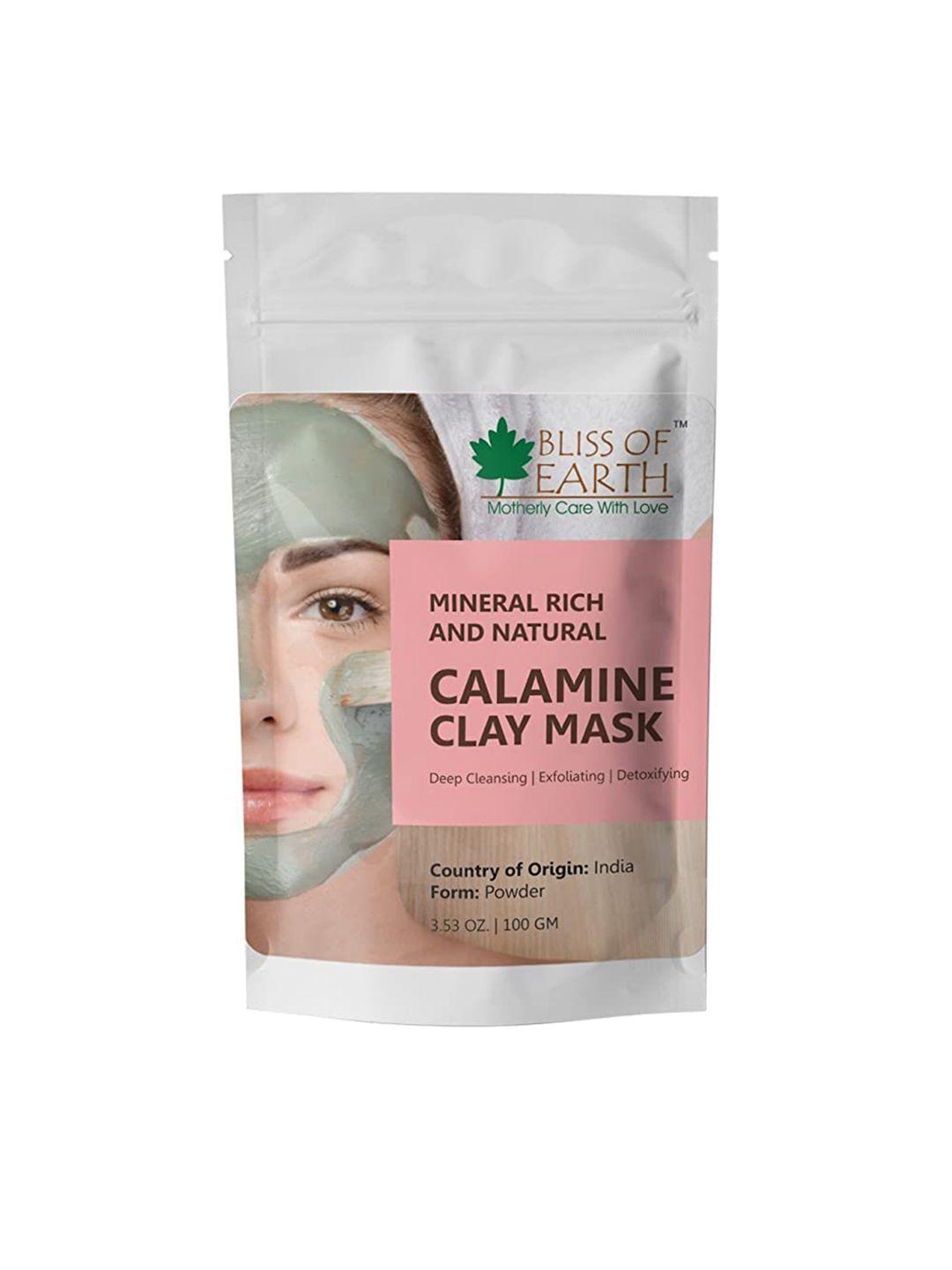bliss of earth 100% natural calamine clay 100gm