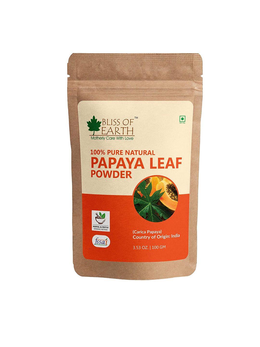 bliss of earth 100% pure papaya powder 100gm