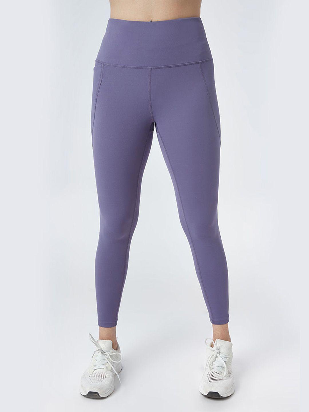 blissclub women lavender super stretchy & high waisted the ultimate leggings
