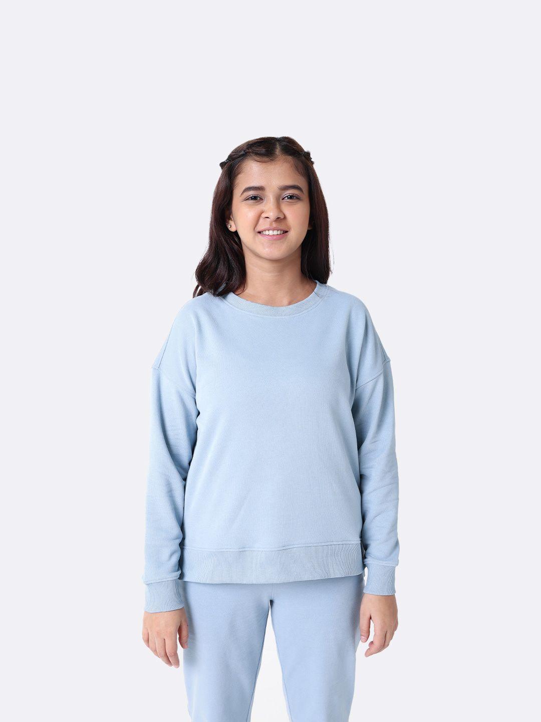 blissclub kids girls solid outdoor sweatshirt