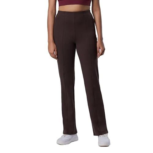 blissclub women on the go straight pants | high waisted straight fit pant | pintuck design | polyester