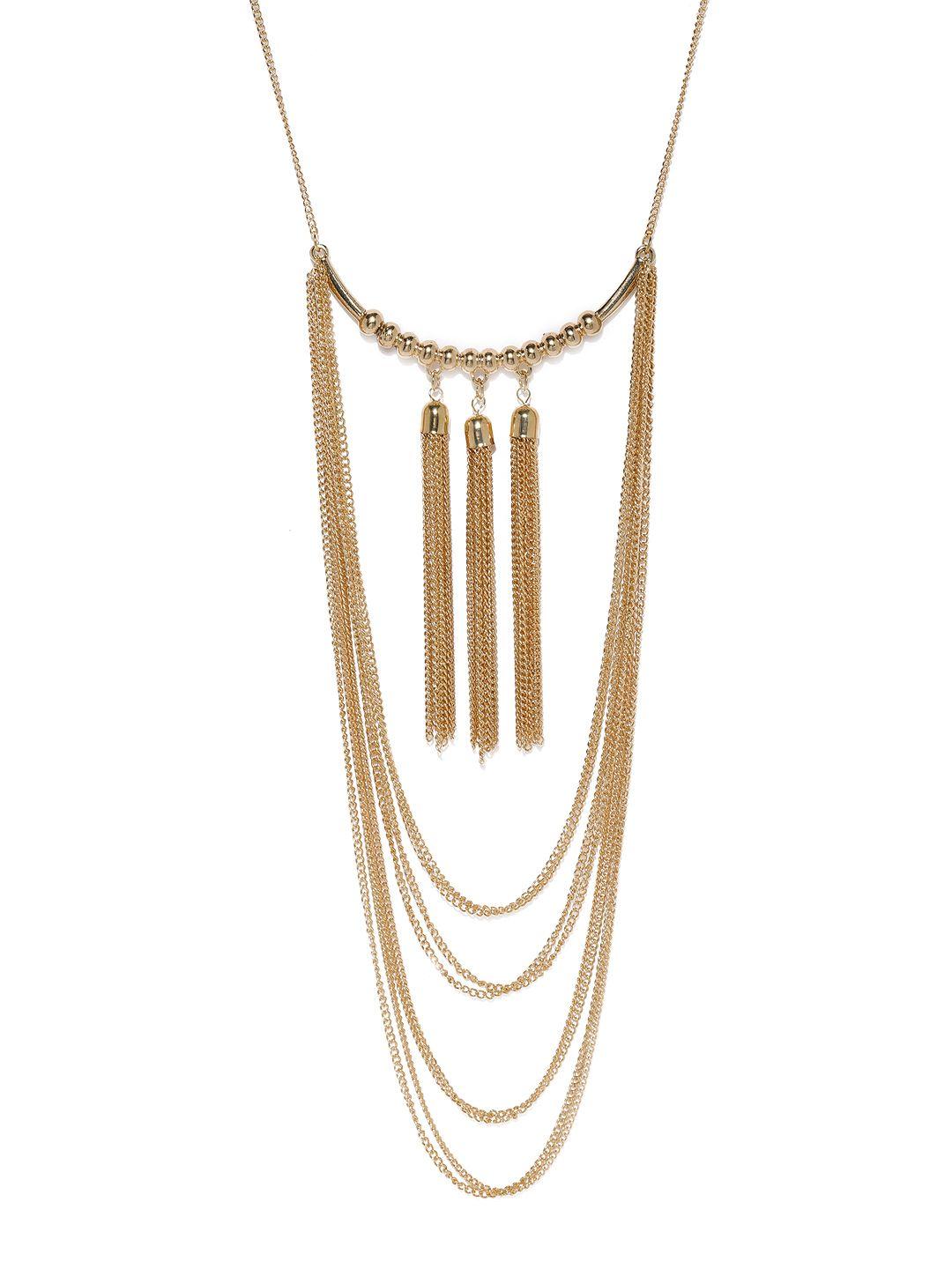 blisscovered gold-toned layered necklace