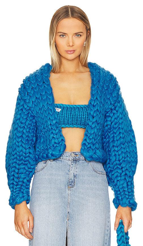block colossal knit jacket