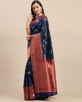 block print traditional saree