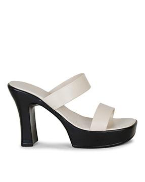 block heeled sandals with straps