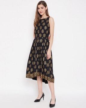 block print dress