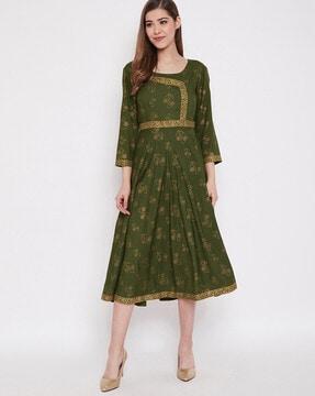 block print dress