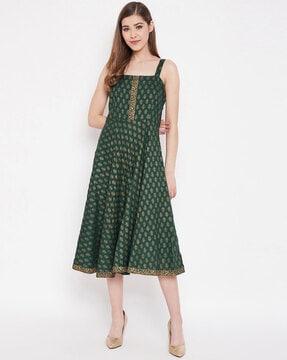 block print dress