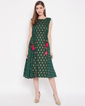 block print dress