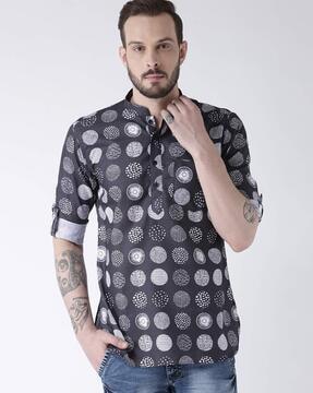 block print kurta