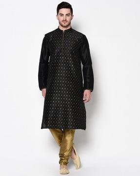 block print long kurta