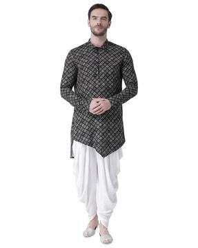 block print long shirt kurta