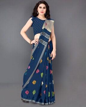 block print saree