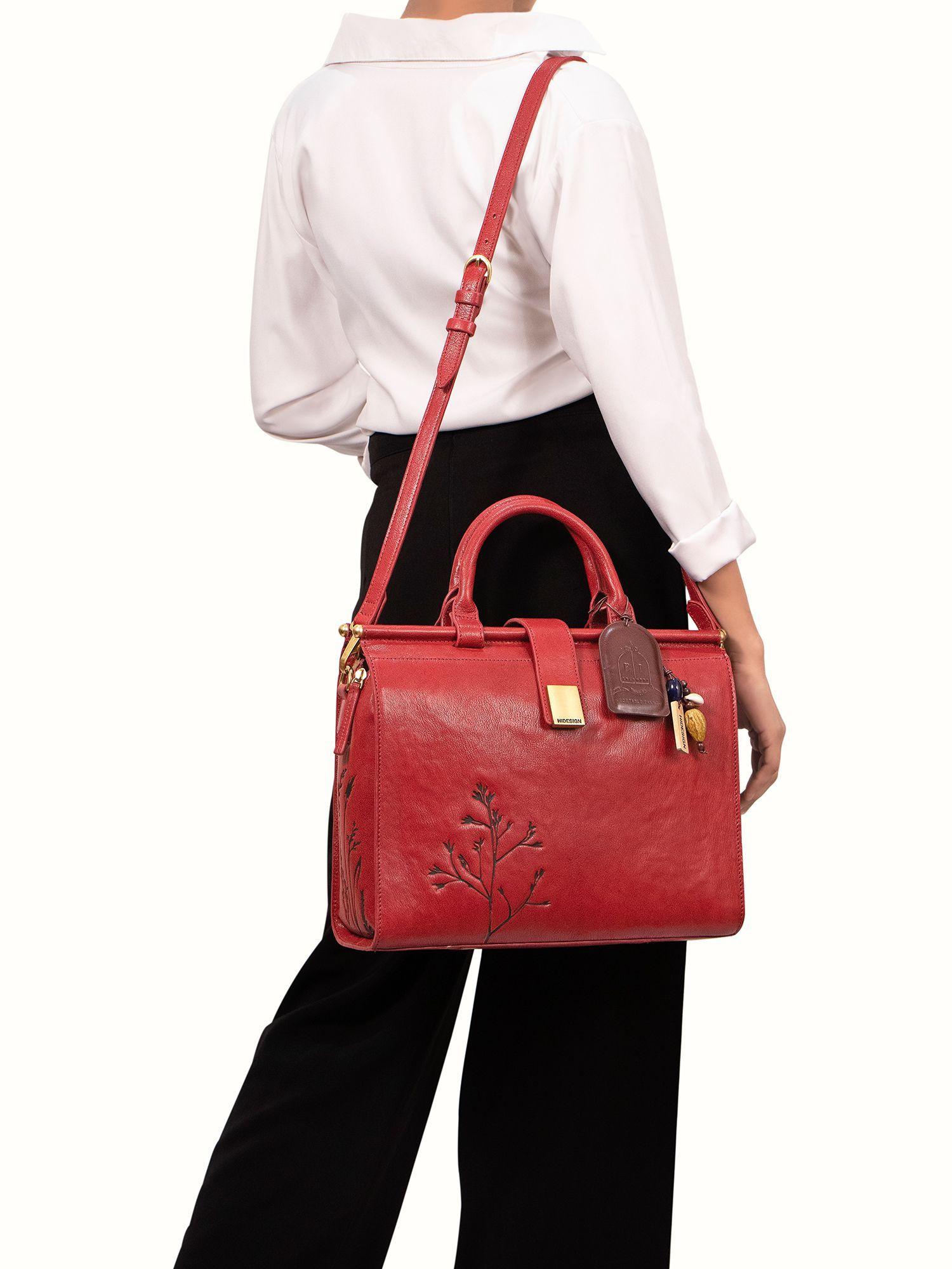 bloom 01 large casual red womens office 14 inch laptop bag (l)