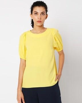 bloom round-neck top