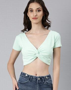 blouson crop top