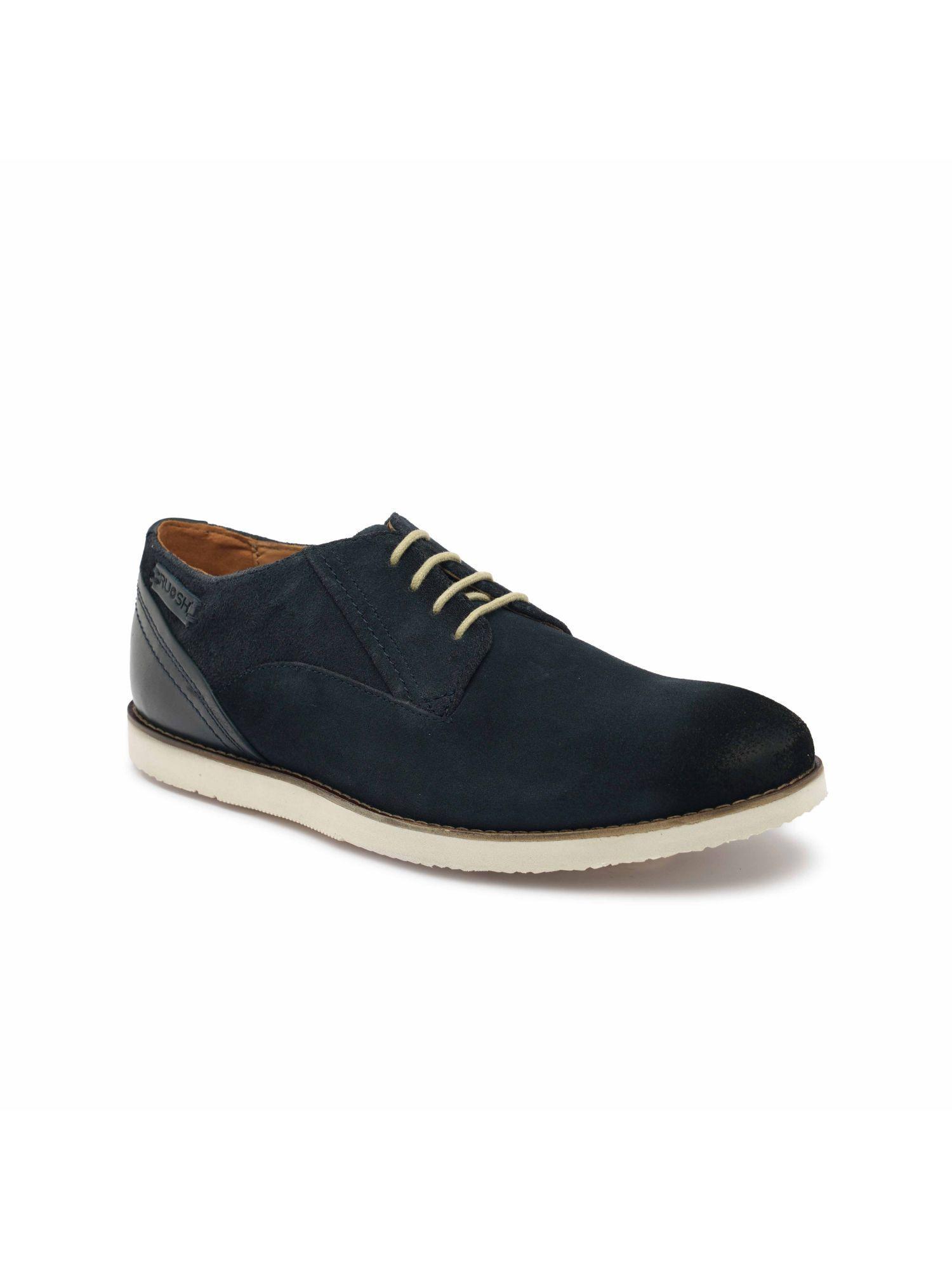blue casual lace ups