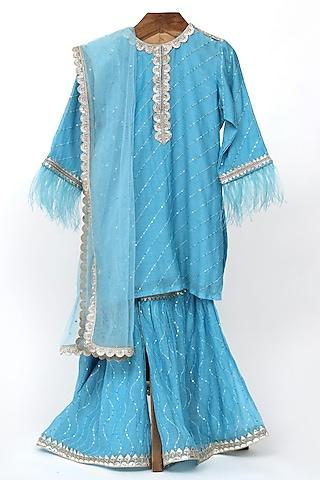blue-chanderi-sequins-embroidered-sharara-set-for-girls