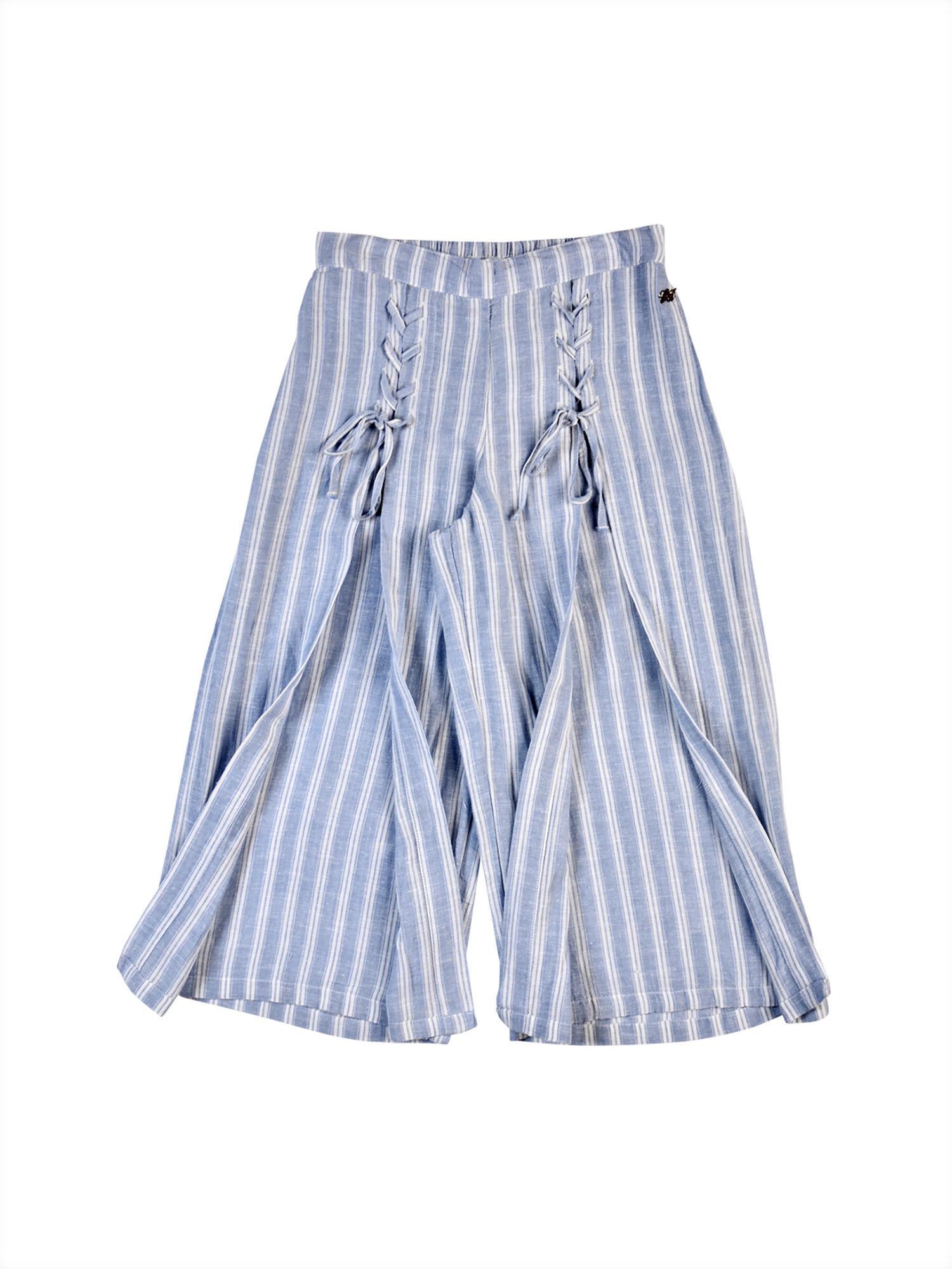 blue color stripes trouser