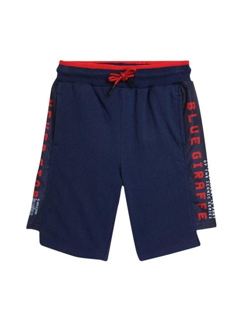 blue-giraffe-kids-navy-&-red-graphic-print-shorts