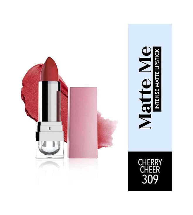 blue heaven matte me intense matte lipstick cherry cheer 309 - 4 gm