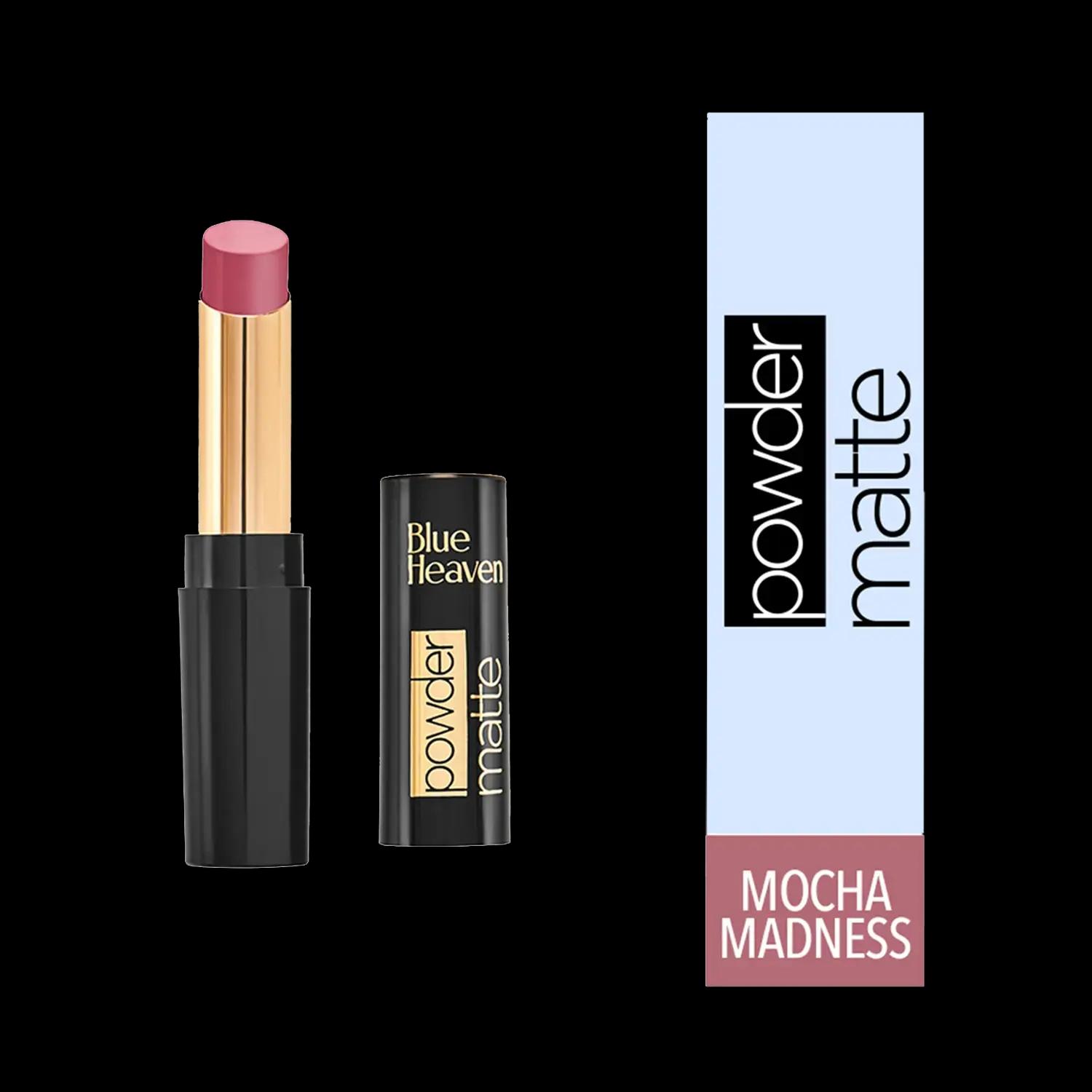 blue heaven powder matte lipstick - b02 mocha madness (3.5g)