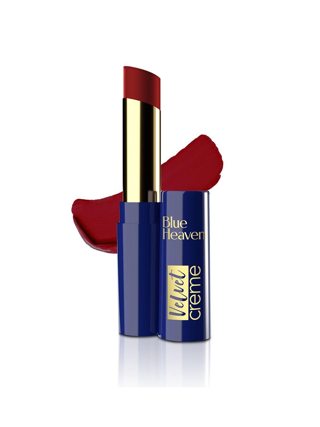 blue heaven velvet creme long lasting lightweight & hydrating lipstick - red sangria