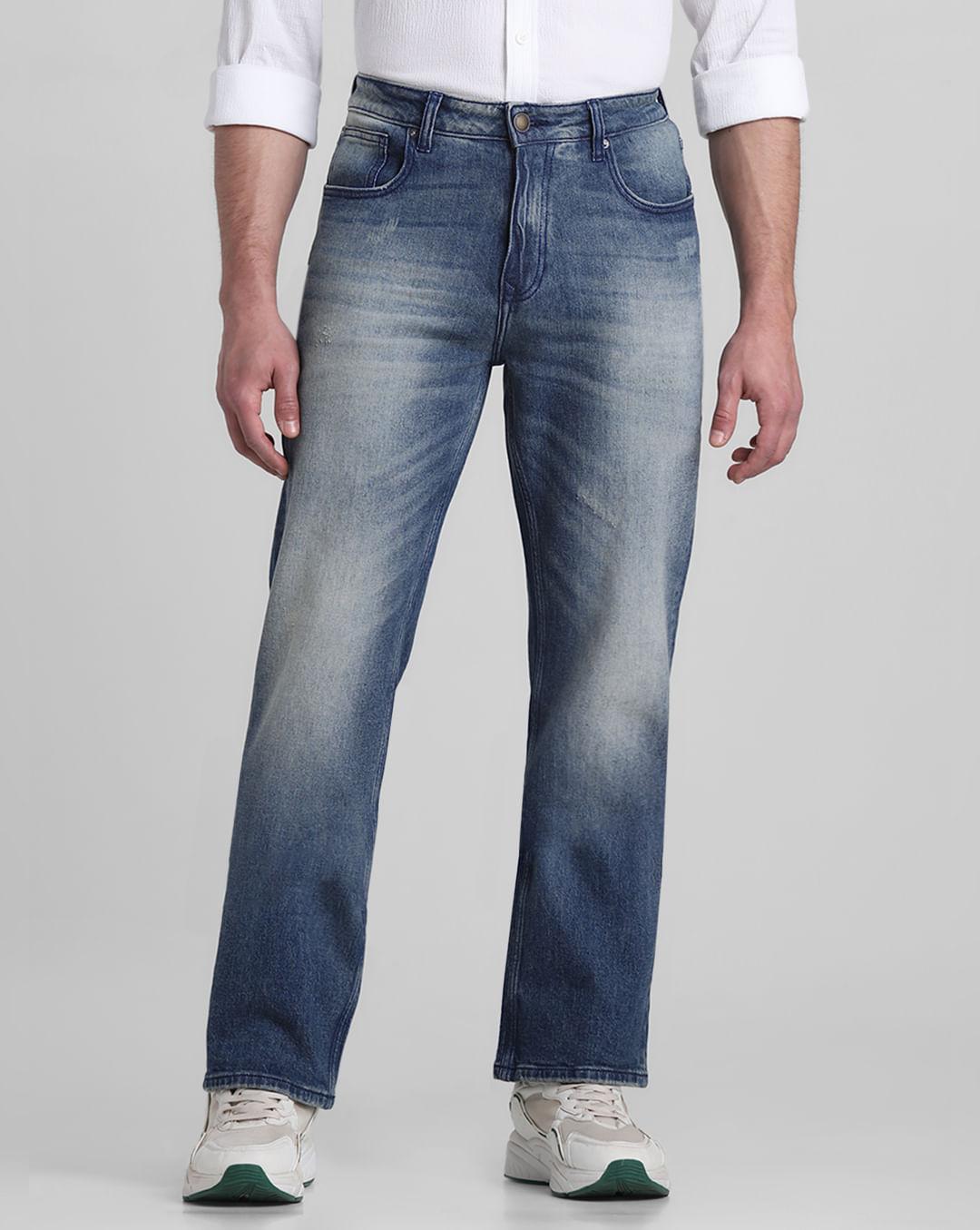 blue high rise ray bootcut fit jeans