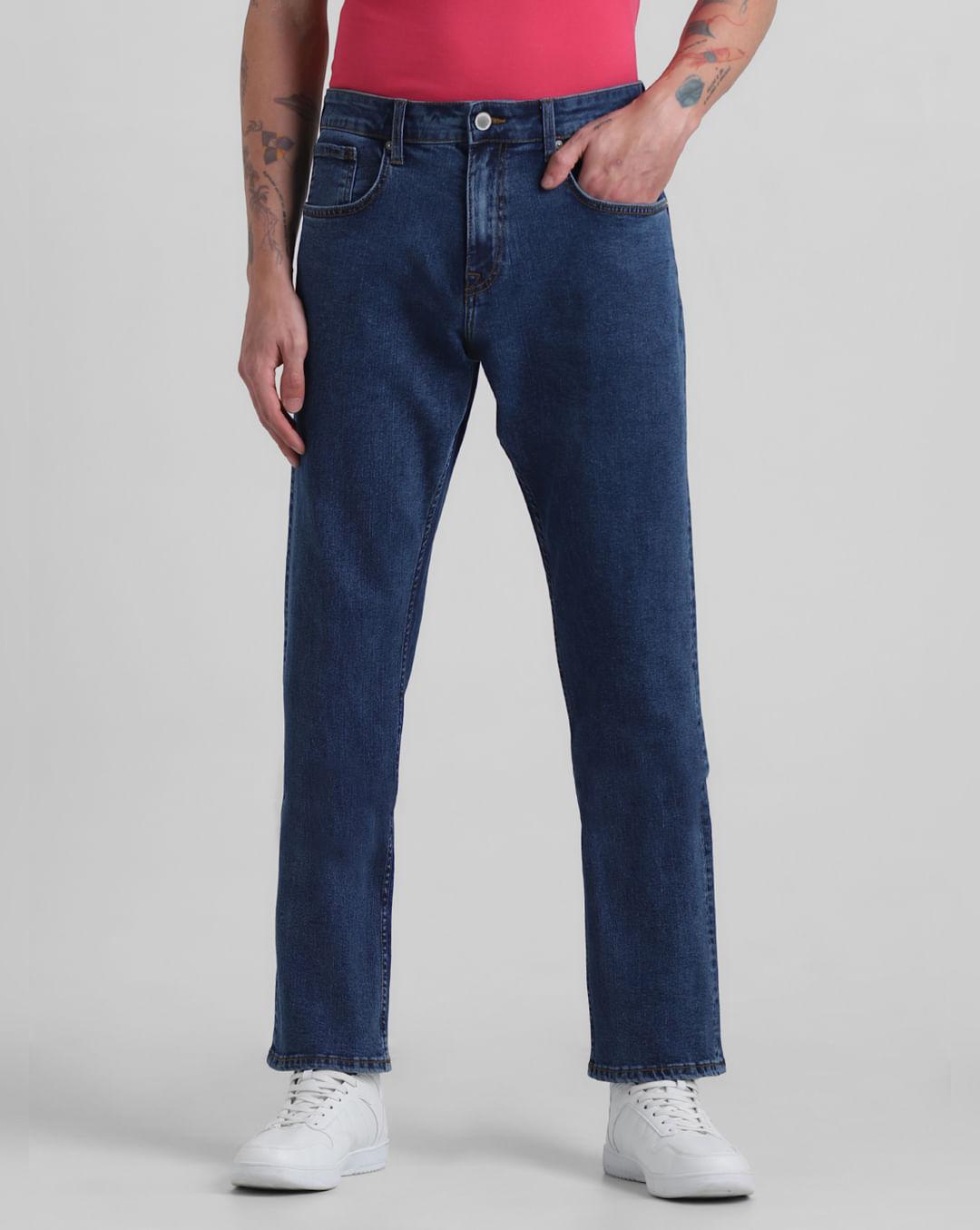 blue high rise ray bootcut jeans