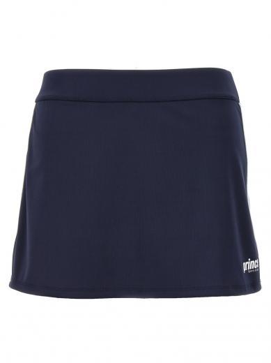 blue logo print skirt