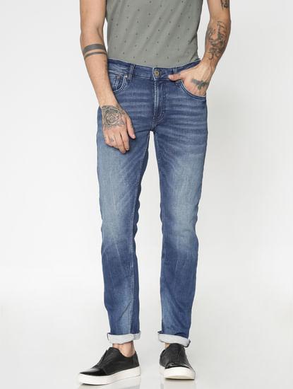blue low rise ben skinny jeans