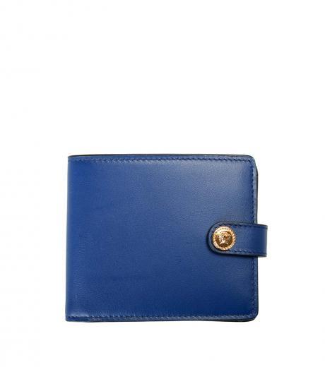 blue medusa bifold wallet