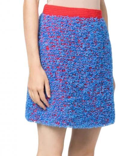 blue mini skirt