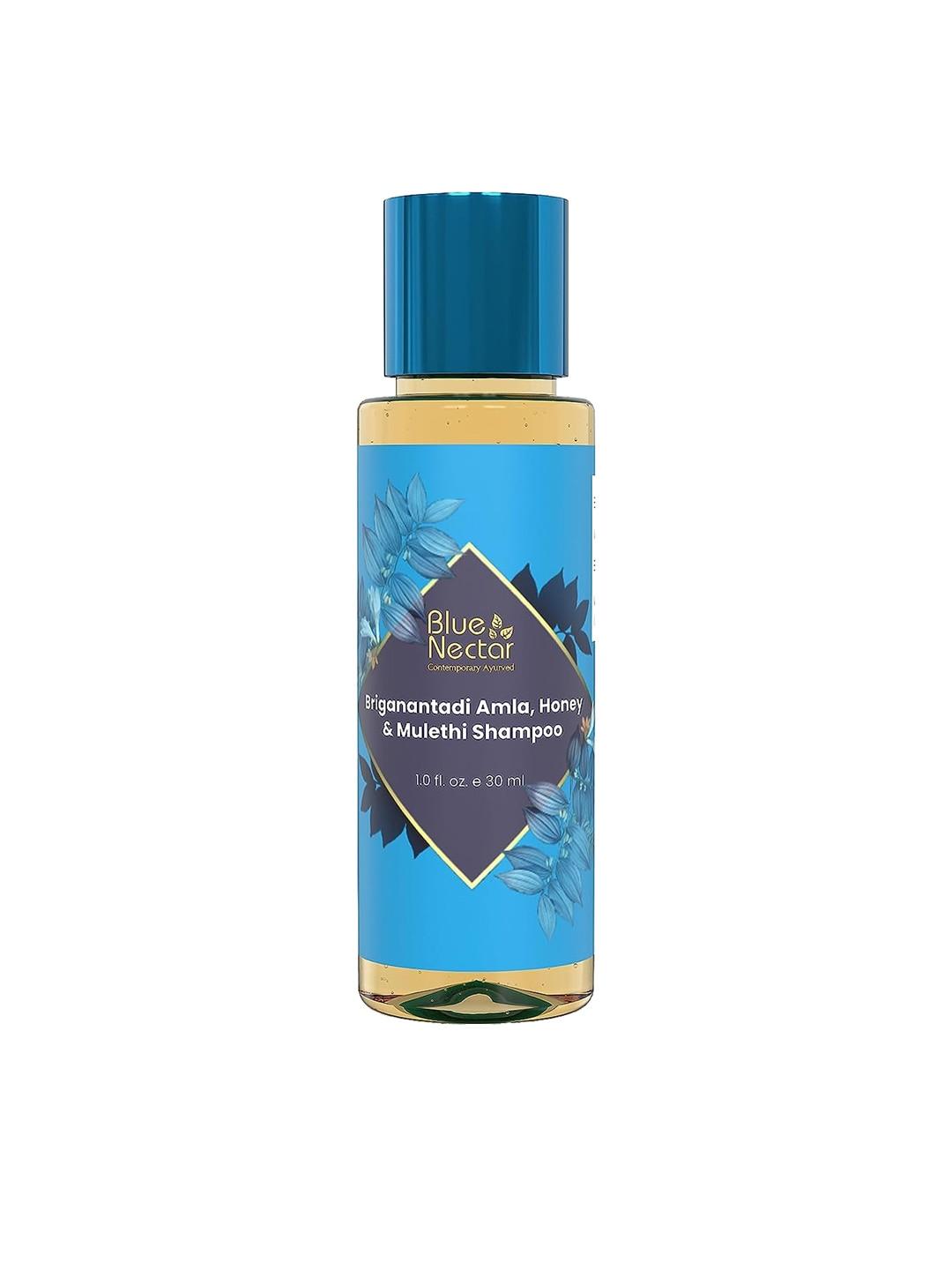 blue nectar anti hair fall shampoo with amla honey & mulethi - 30ml