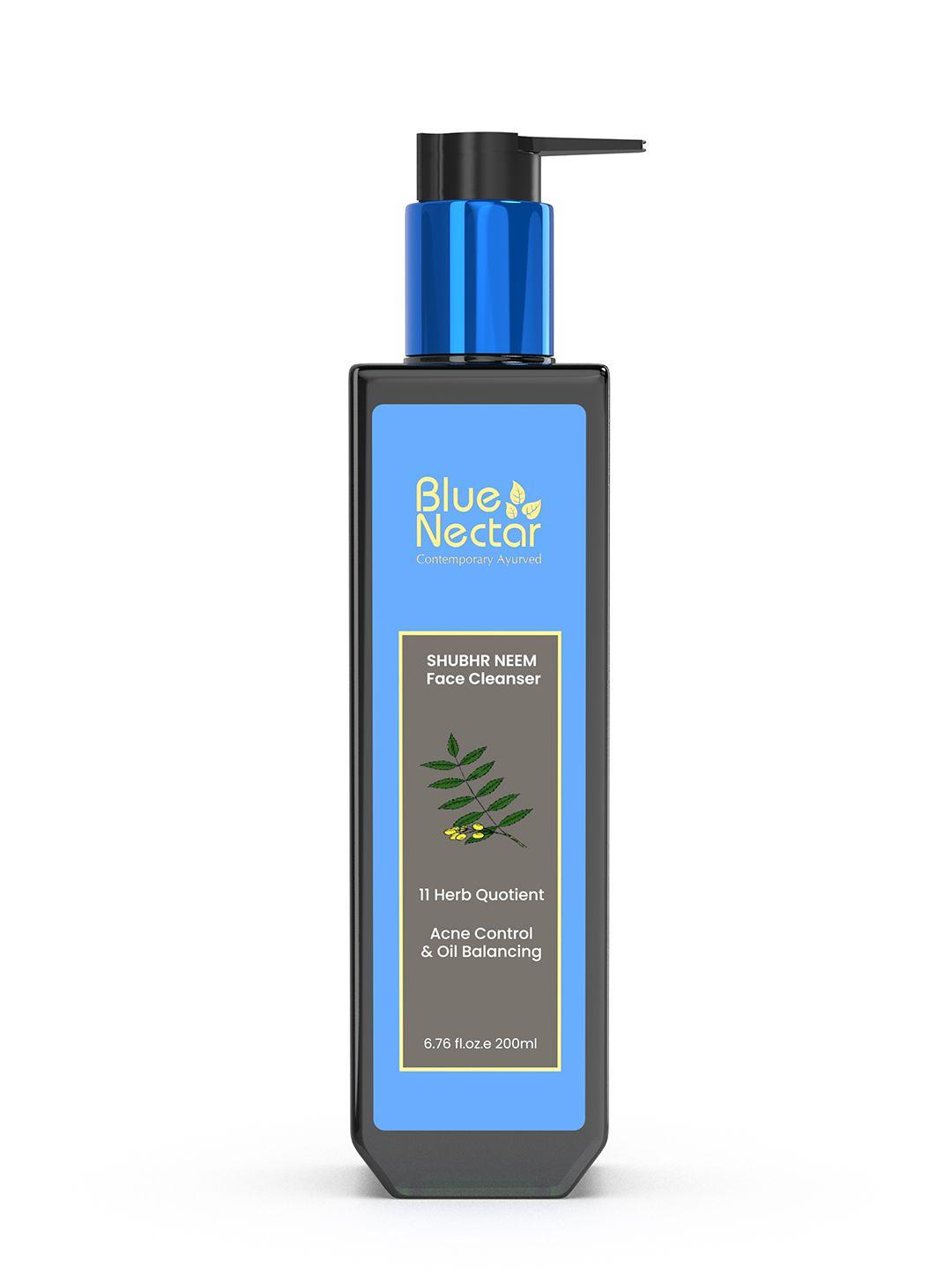 blue nectar honey & neem ayurvedic acne face wash - 200 ml