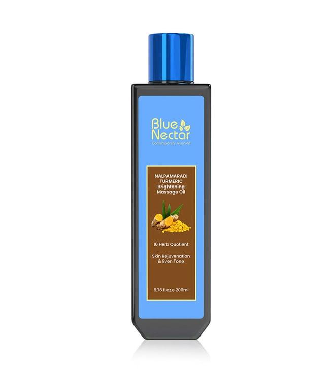 blue nectar nalpamaradi turmeric brightening massage oil - 200 ml
