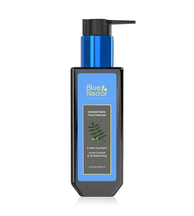 blue nectar shubhr neem face cleanser, acne control & oil balancing - 100ml