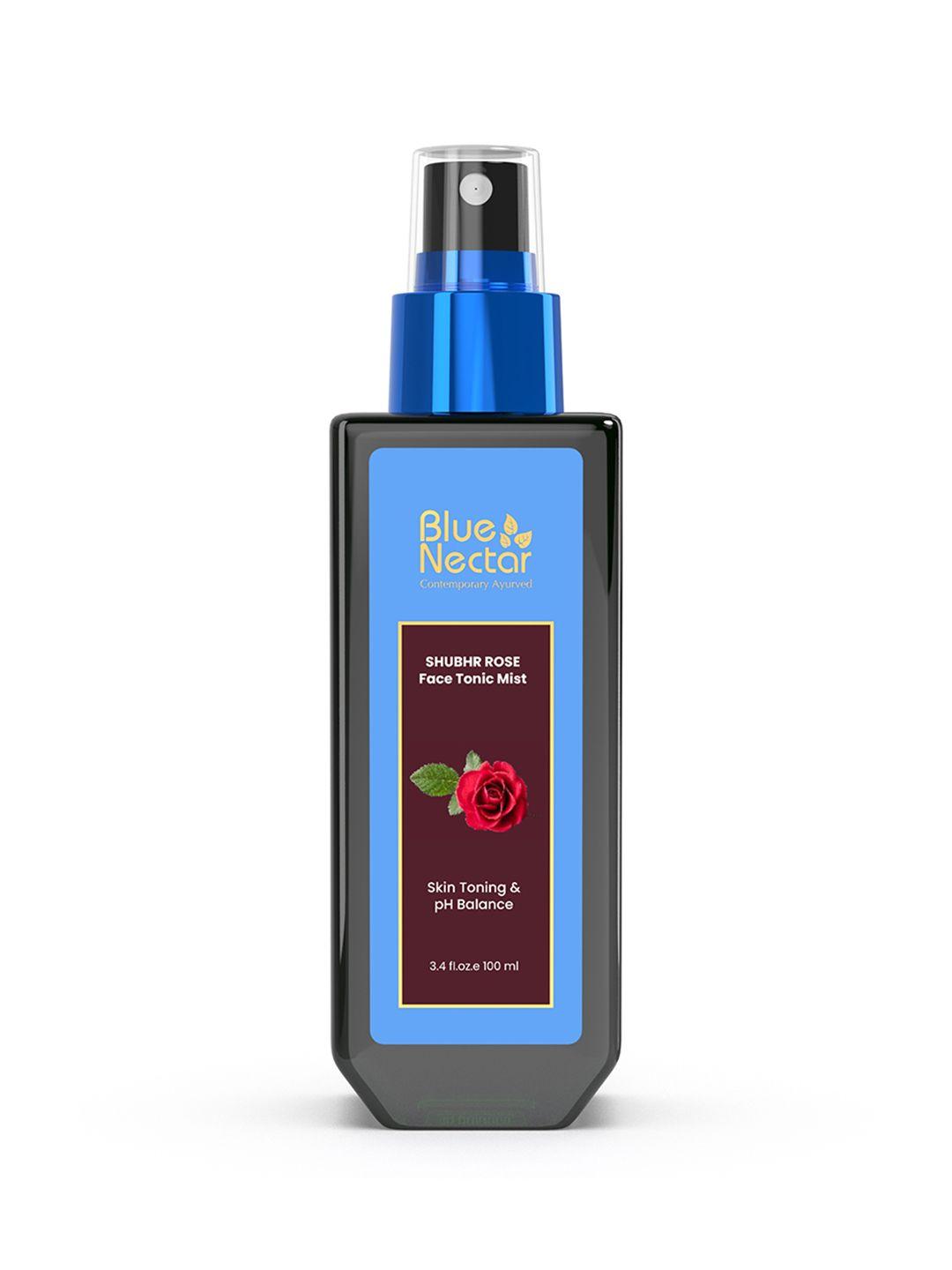 blue nectar shubhr steam distilled rose toner water & face tonic mist - 100 ml
