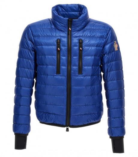 blue padded down jacket