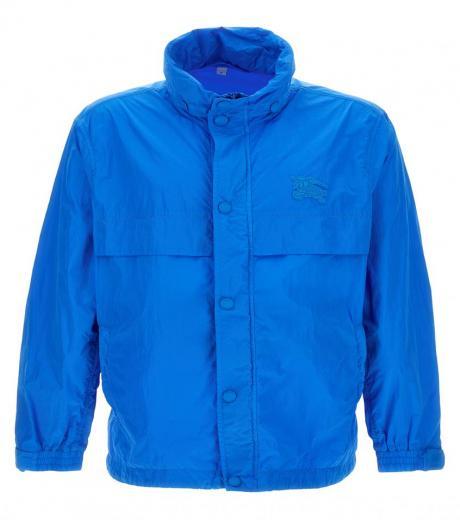 blue removable hood  jacket