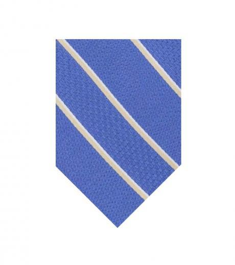 blue striped classic tie