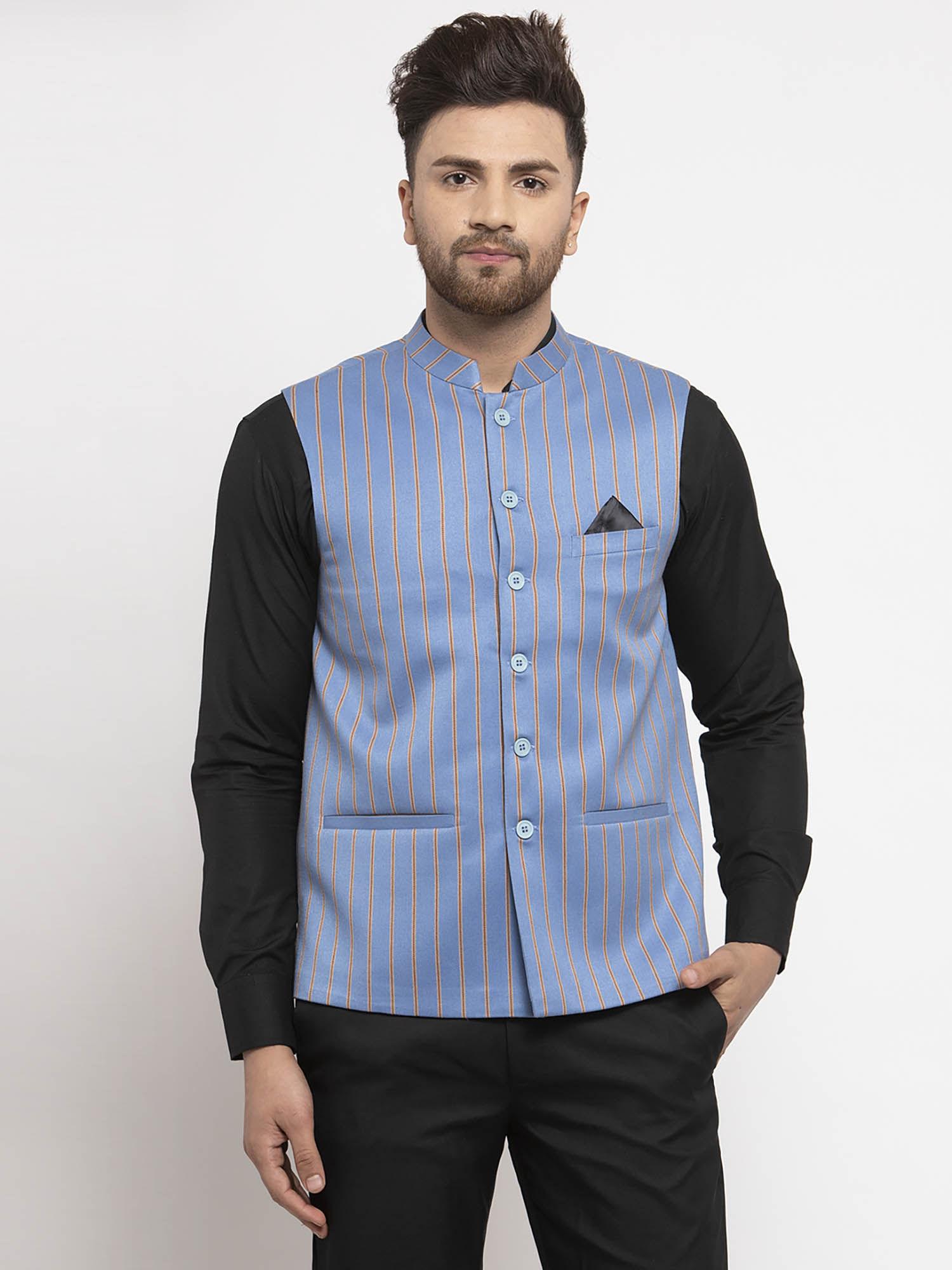 blue-stripes-nehru-jacket