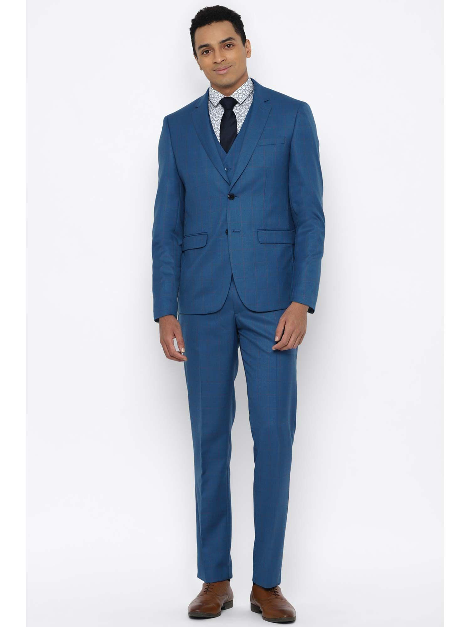 blue three piece suit (set of 3)