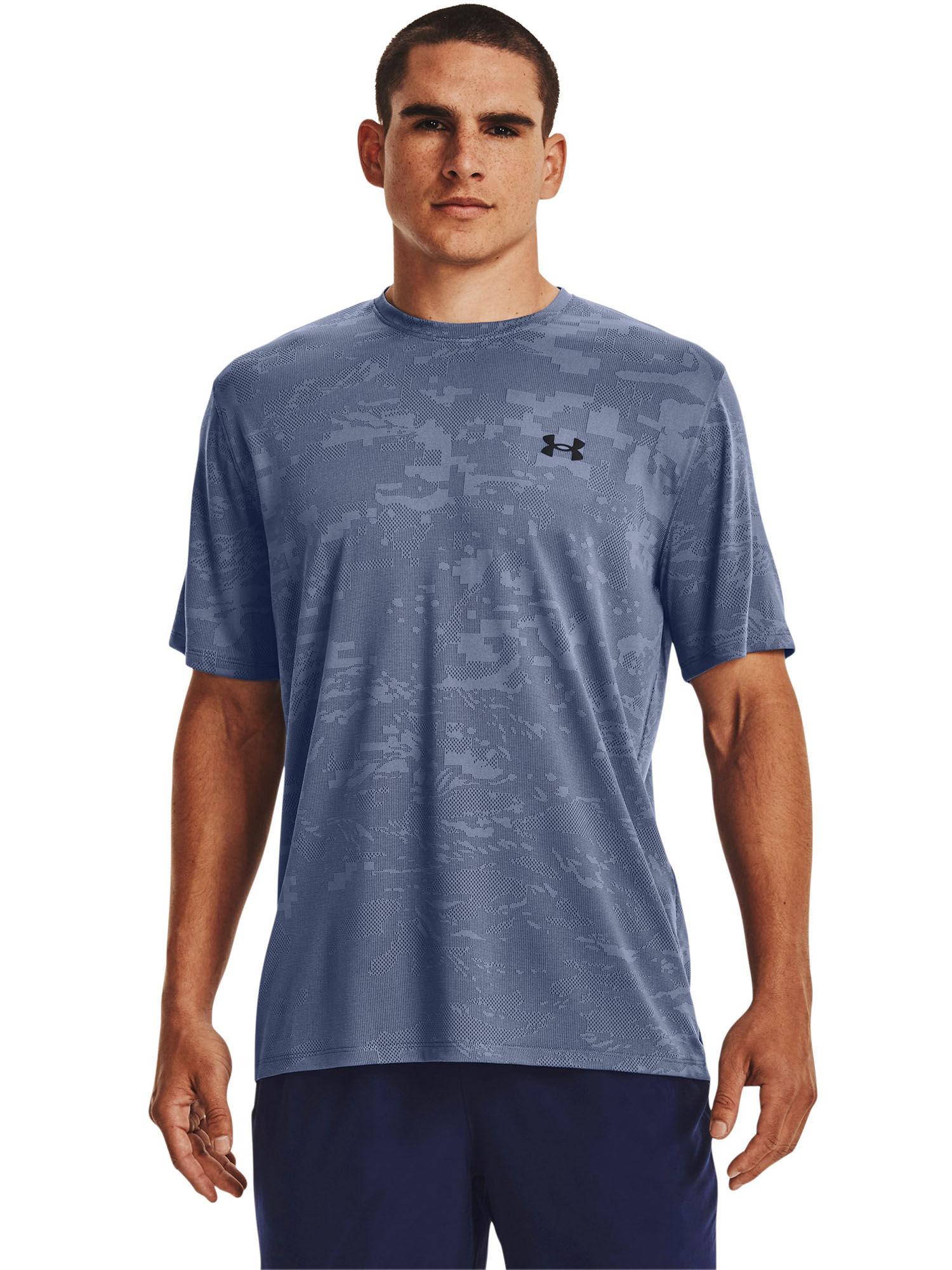 blue training vent camo short sleeve t-shirt